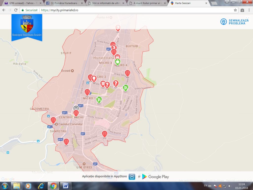 2 MAIN harta sesizari