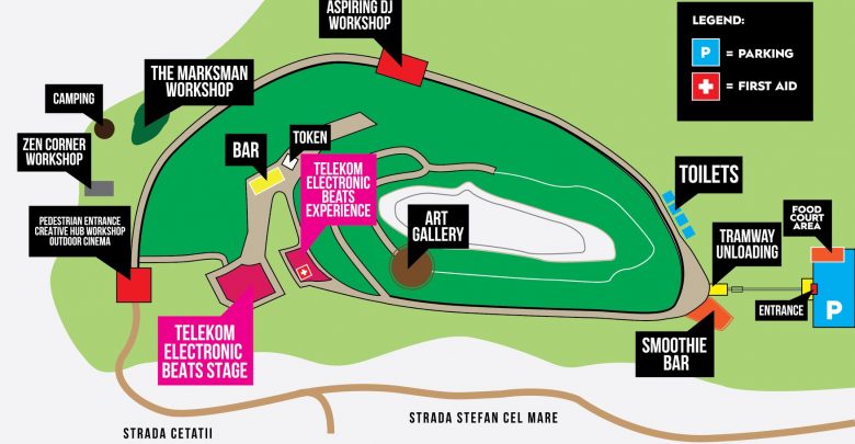 Harta punctelor importante ale Citadela Festival – prima ediţie