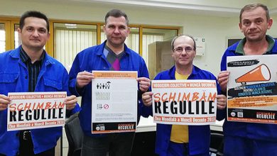 Liderul Sindicatului „Solidaritatea”, Cristian Iştoc (al doilea, de la stânga la dreapta): „Momentul va fi marcat şi la Mintia, chiar dacă noi, în CEH, trăim acum ca pe vremea holerei, din punct de vedere economic. Aţi văzut, s-a ajuns să importăm cărbune la Paroşeni. Totuşi, suntem afiliaţi la Cartel Alfa şi ne raliem campaniei”